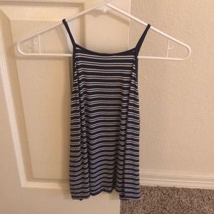 forever21 navy striped tank
